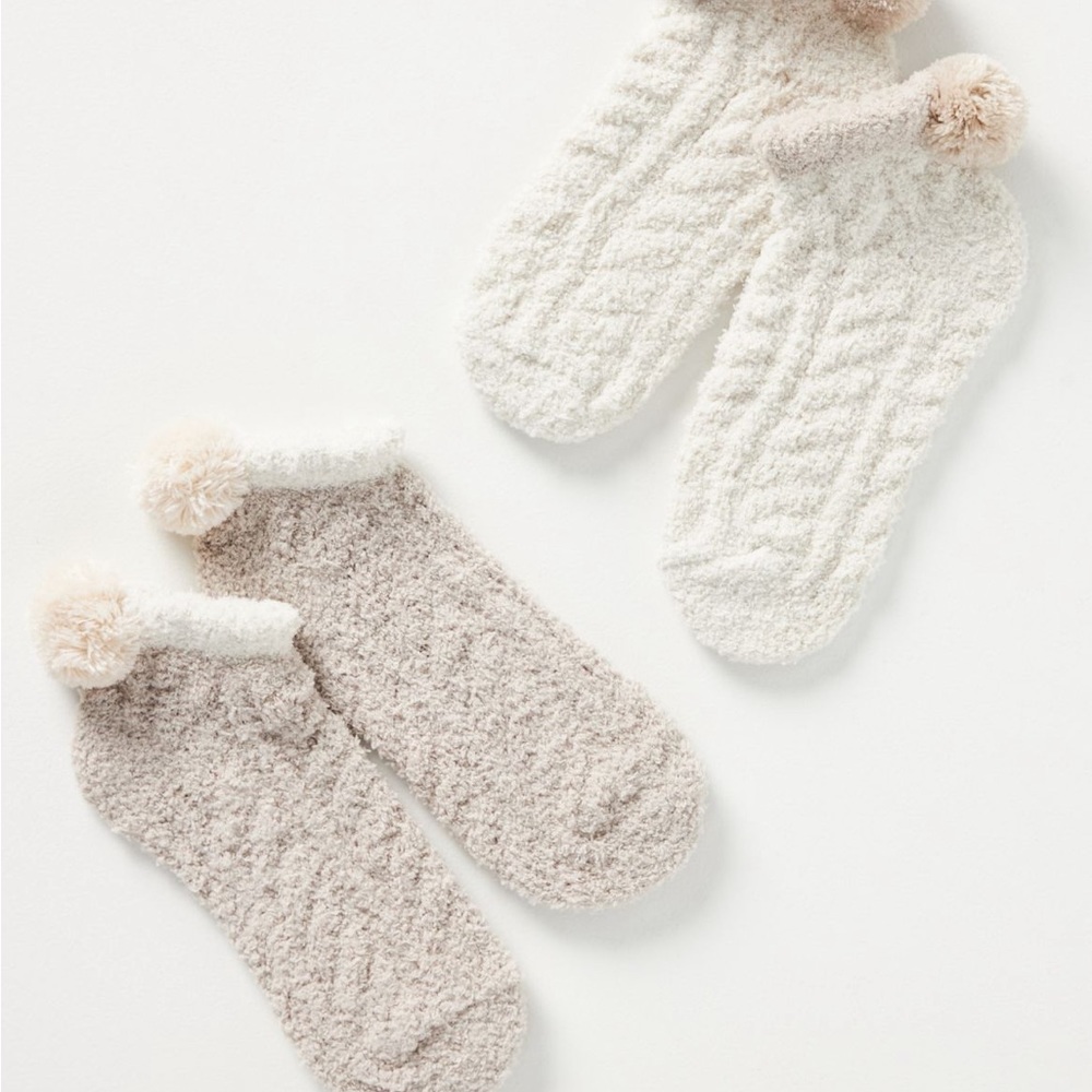 Anthropologie/Lemon NWT Plush Foam Low Cut Socks - Picture 1 of 6